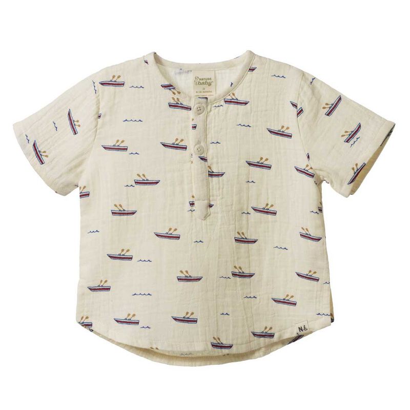 Nature Baby Short Sleeve Caravan Shirt Muslin image number 0